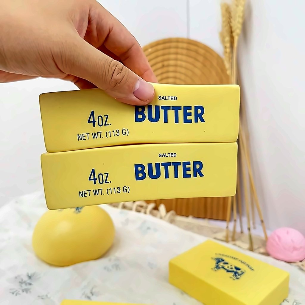 Butter Squishy Toy – 4oz Realistic Slow-Rising Stress Relief Squishy (1pc)