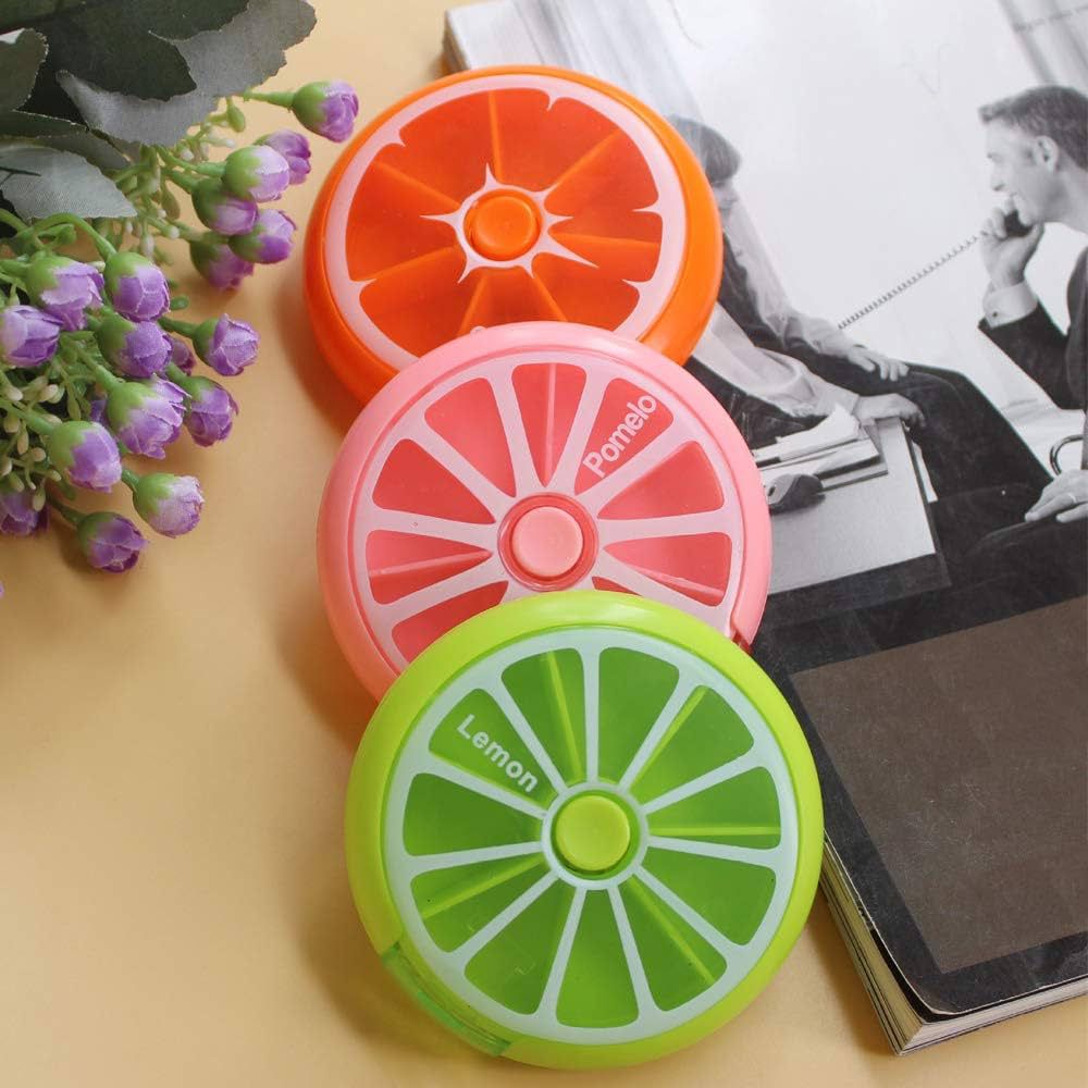 Portable Round Pill Organizer