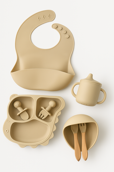 BabyPal "Dino" Silicone Feeding Kit 8 Pieces