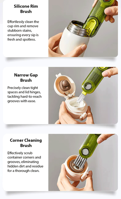 3-in-1 Rotatable Cleaning Brush - Set of 3