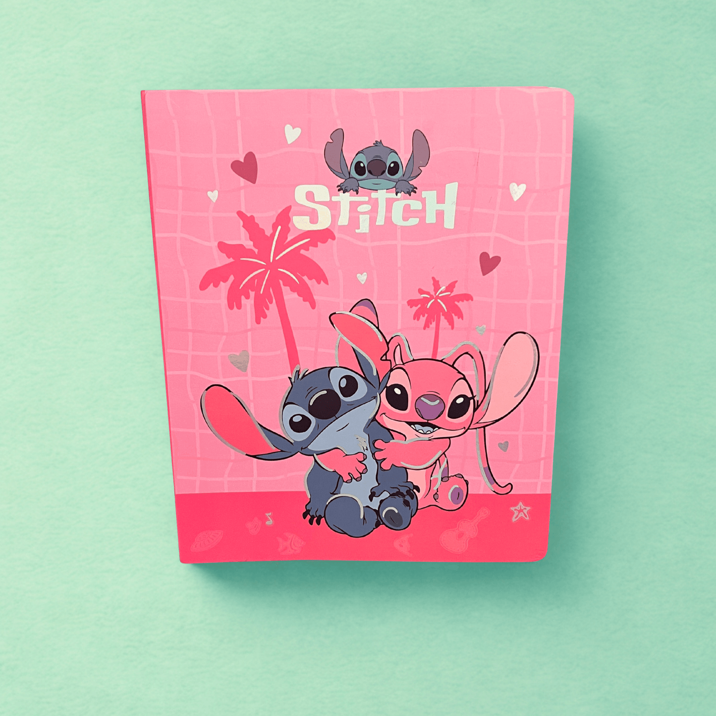 Stitch Binder Planner & Notebook - Blue & Pink