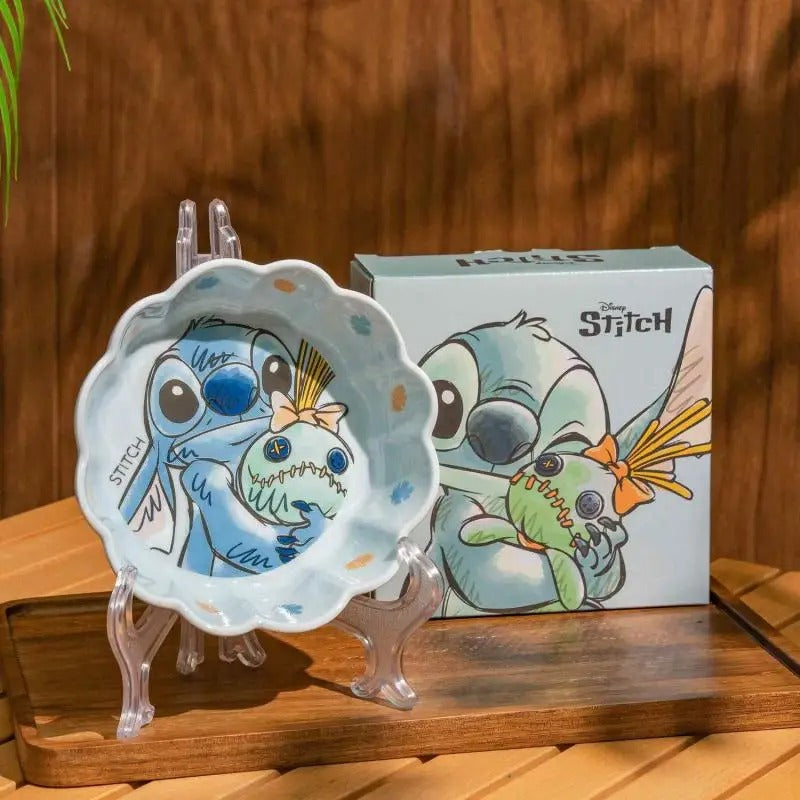 Stitch Ceramic Dining Set – 6 Pieces