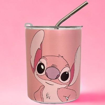 Stitch Insulated Cup with Straw