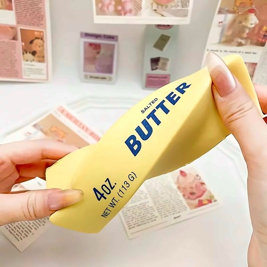 Butter Squishy Toy – 4oz Realistic Slow-Rising Stress Relief Squishy (1pc)