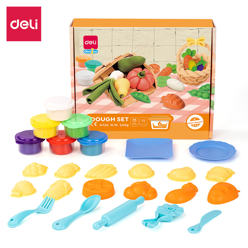 Fruit &amp; Veggie Dough Playset – Shape, Learn &amp; Explore!