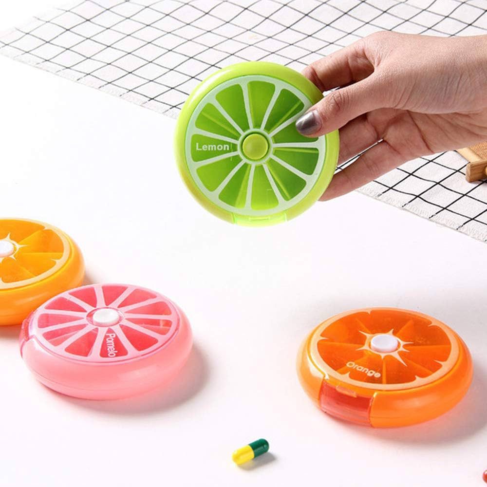 Portable Round Pill Organizer