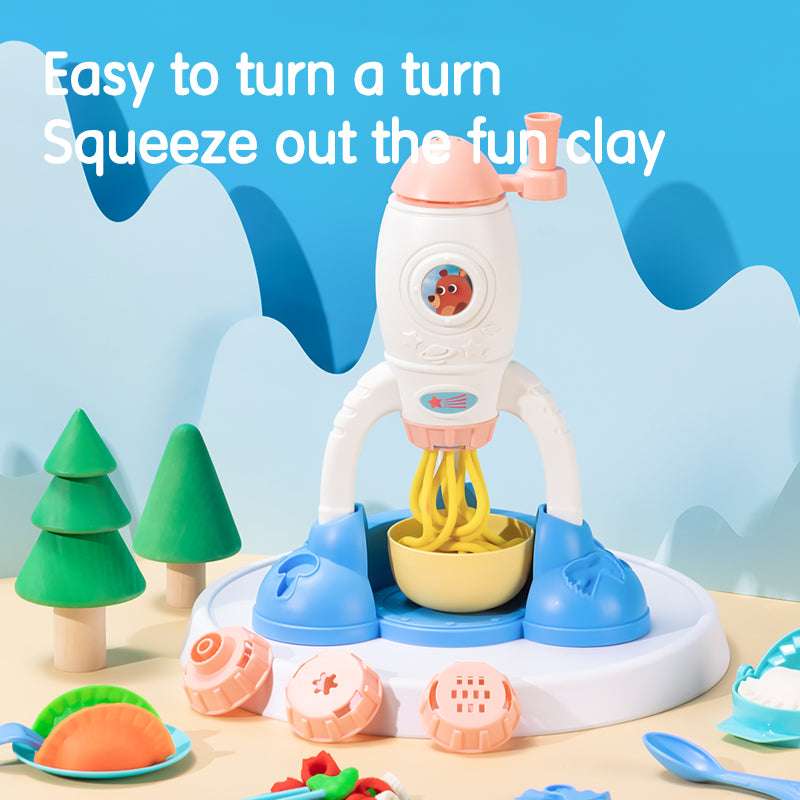 Space Rocket Dough Playset – Galactic Creativity for Little Hands