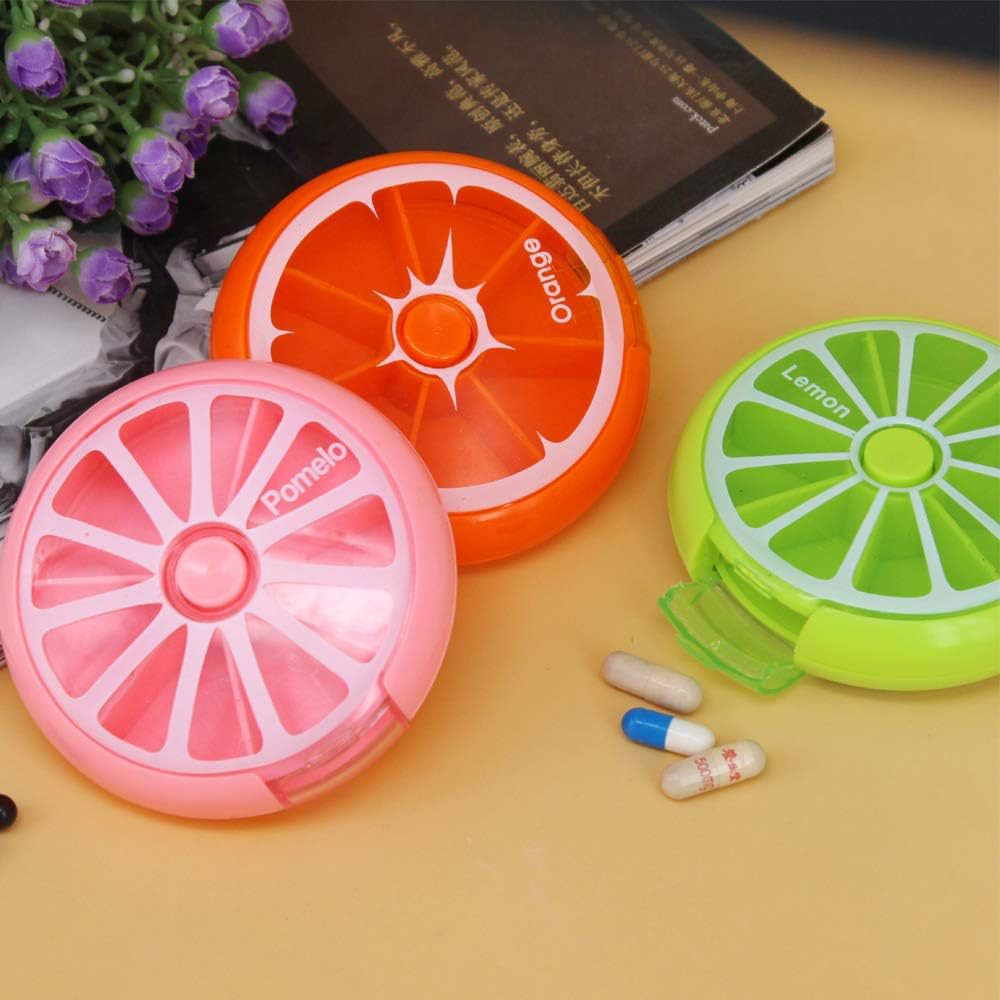 Portable Round Pill Organizer
