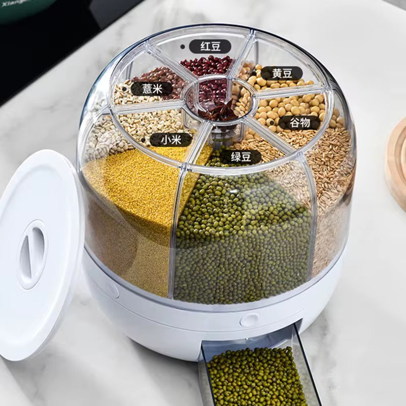 360° Rotating Grain & Cereal Storage Dispenser