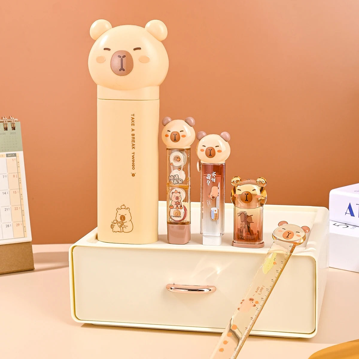 Capybara Stationery Set
