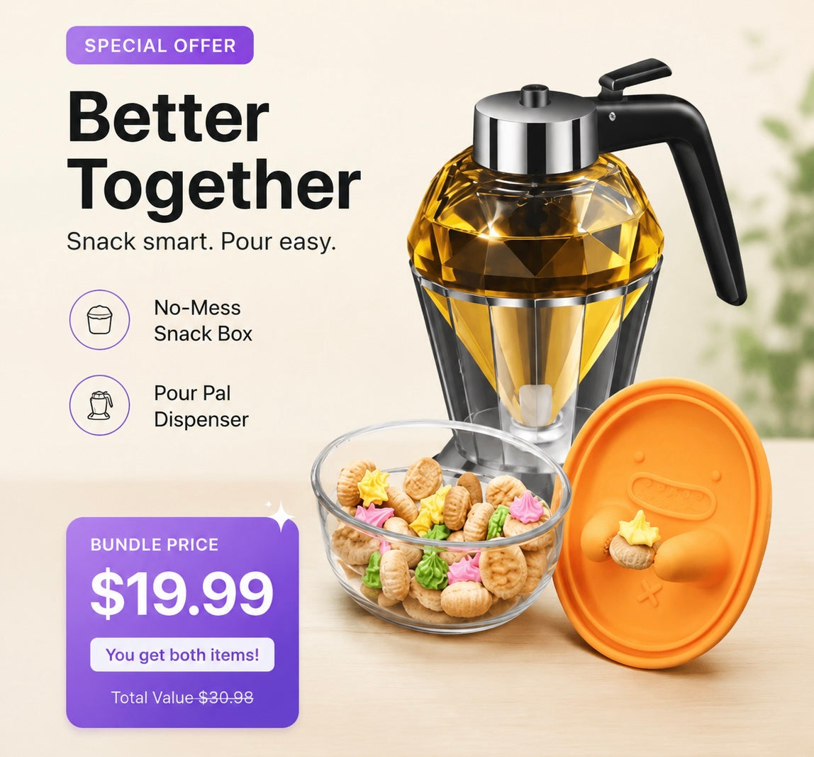 HomePal Duo Bundle – Snack Box + Pour Pal Dispenser