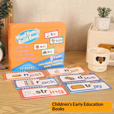 Original Rhyming Flip Books 30 Word Cards Paper for Early Education Ages 5+