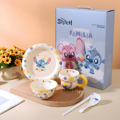 Stitch 4-Piece Ceramic Dining Set 'Familia'