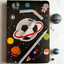 SpaceBalls Notebook with Straw Pen