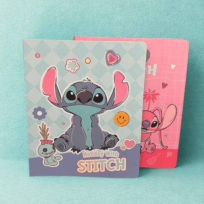 Stitch Binder Planner & Notebook - Blue & Pink