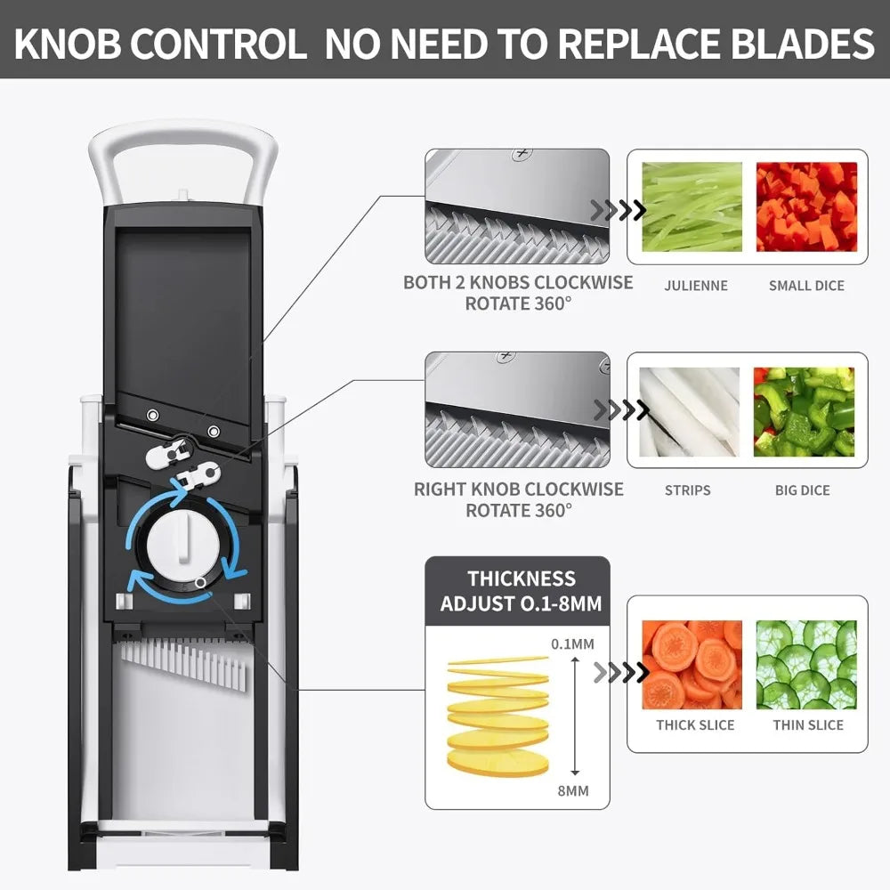 Vegetable Chopper Multi-Blade 5-in-1