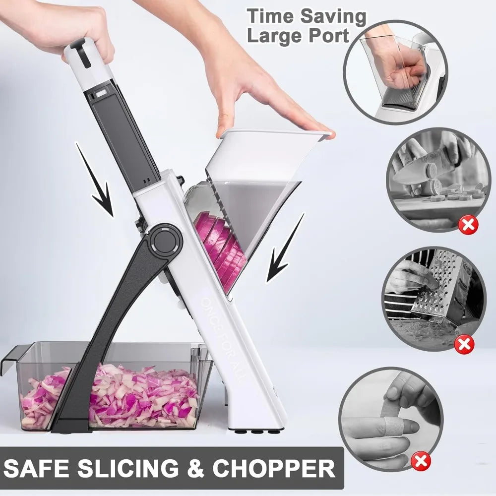 Vegetable Chopper Multi-Blade 5-in-1