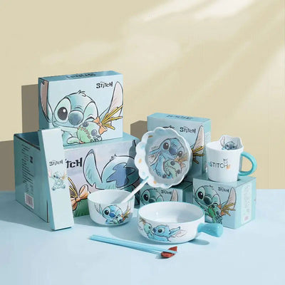 Stitch Ceramic Dining Set – 6 Pieces