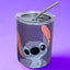 Stitch Insulated Cup with Straw