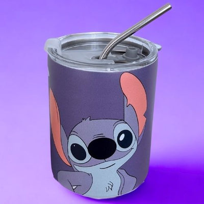 Stitch Insulated Cup with Straw